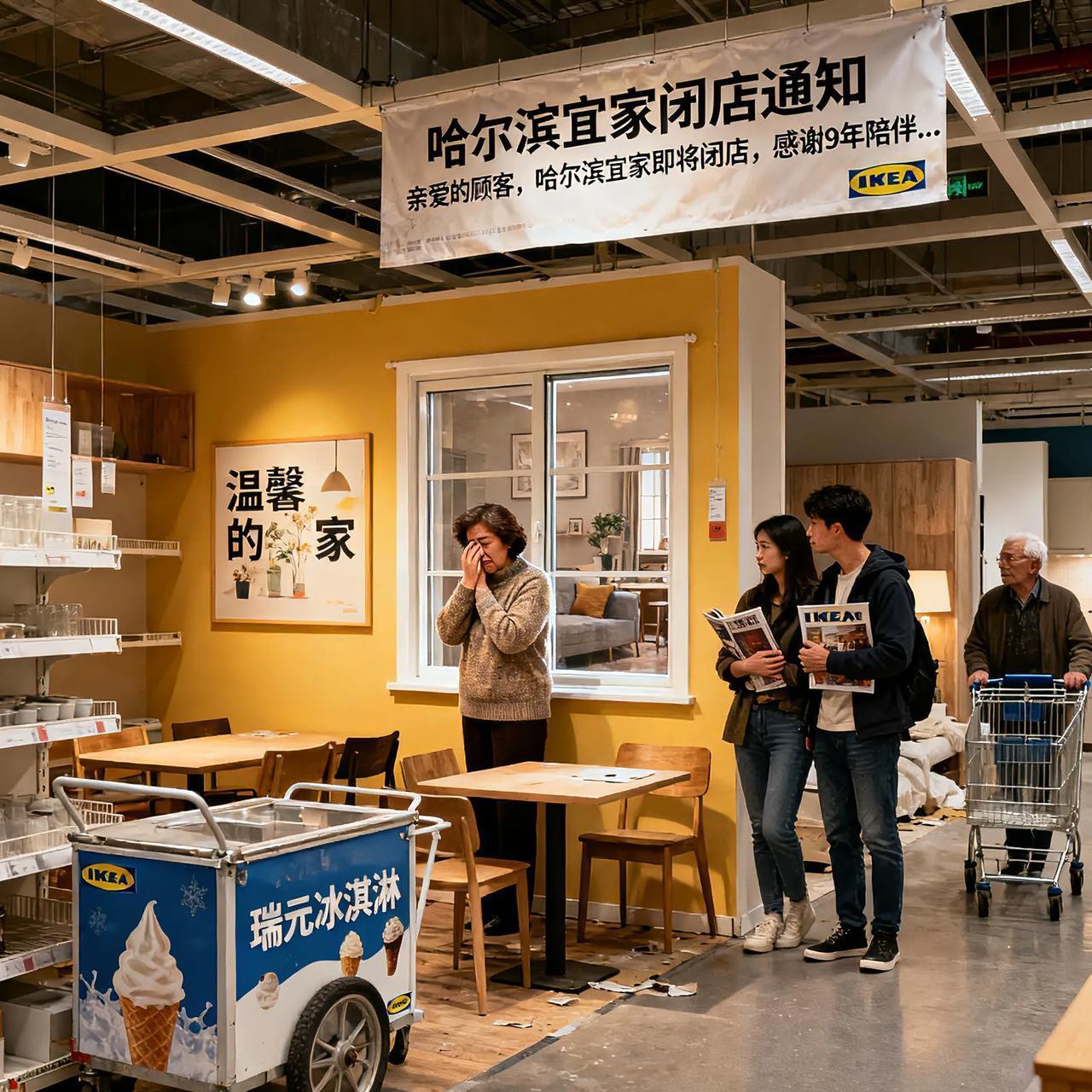 破防了！哈尔滨宜家的闭店广播，听哭了无数本地人！陪伴哈尔滨人9年的蓝盒子，终究还