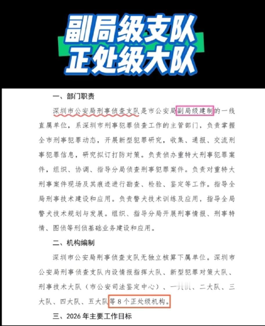 这个所谓的副局级到底是什么级别？感觉这个级别应该不是副厅级，因为深圳市公安局才