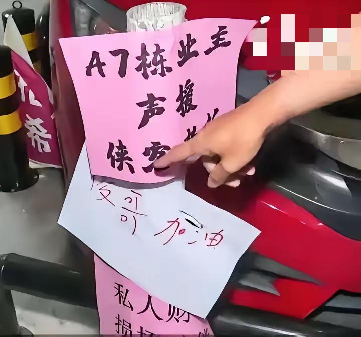 霸占别人私人车位的女子，这下彻底难堪收场了。自己车子被死死困住没法驶出，车身