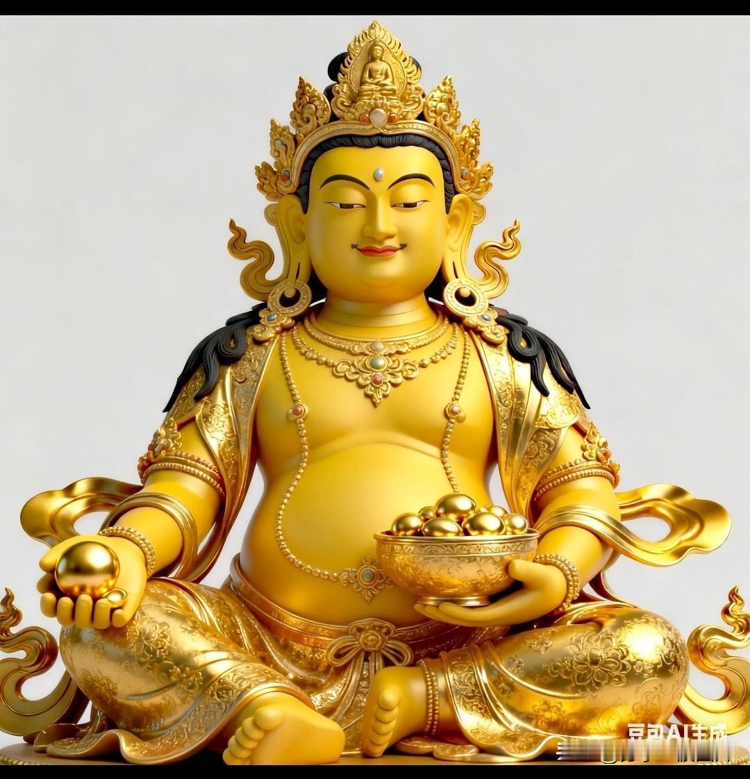 供奉黄财神，家兴财路顺。