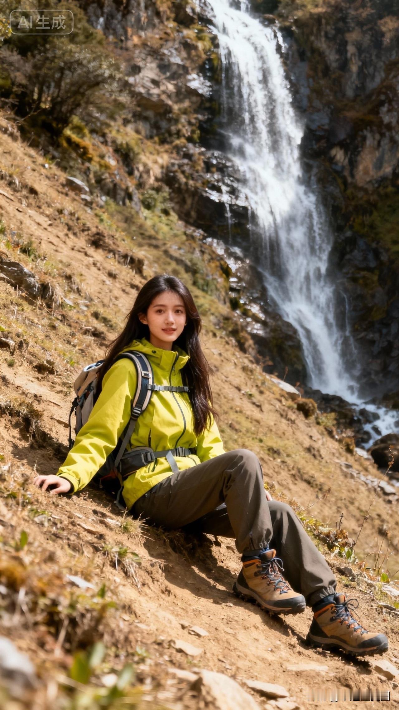 穿行在山间，感受大自然的魅力！🏃‍♀️🌲💦