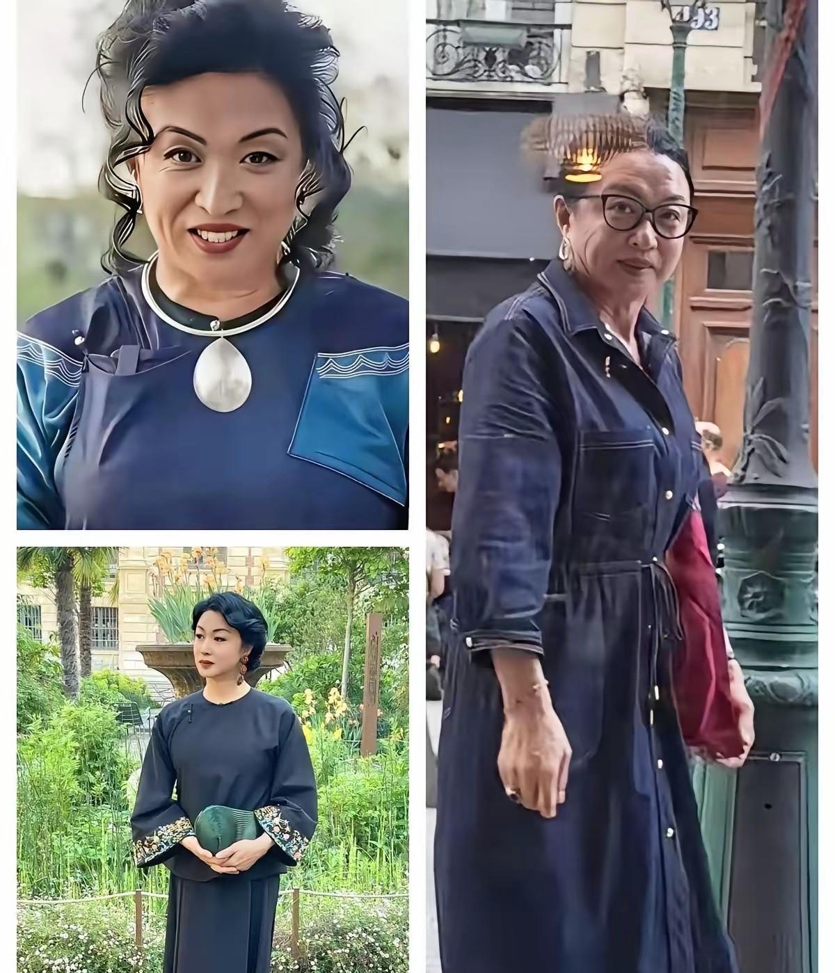 金星国外近照让人吃惊，没了精致旗袍妆容，驼背走在街上，难寻当年“金姐”的光芒，不