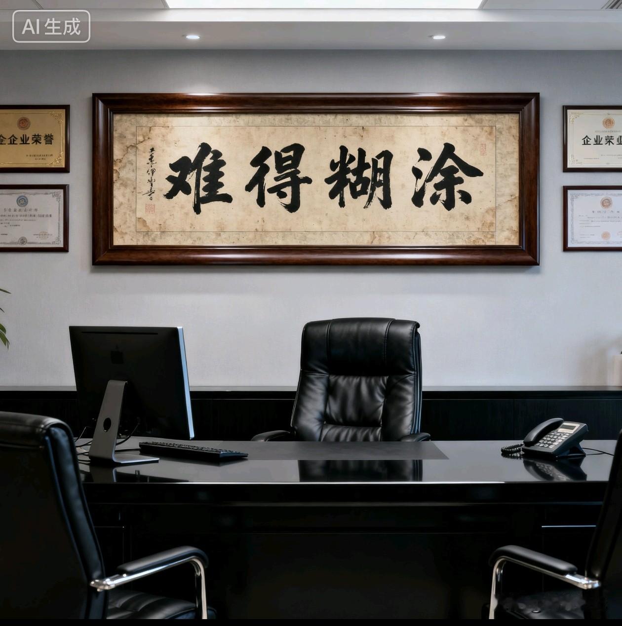 8种办公室识老板术：1、悬挂“天道酬勤”，爱使唤人的小领导2、悬挂“上善若