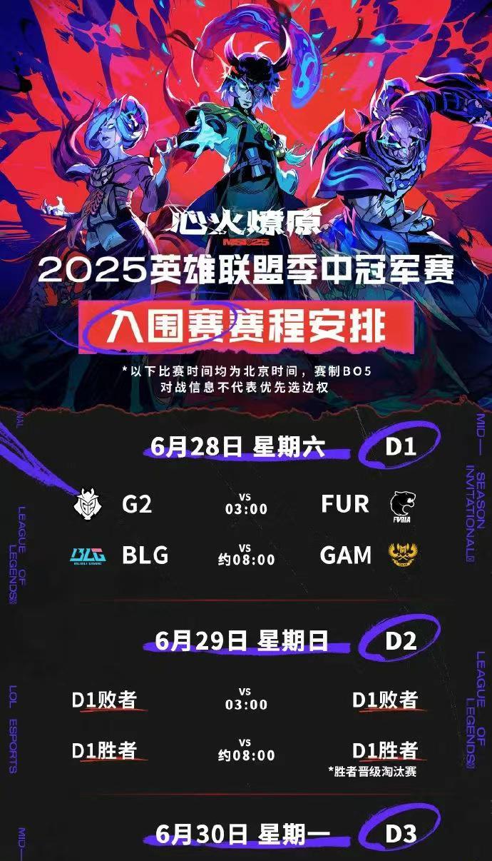 万众瞩目的msi季中赛赛程新鲜出炉，由于AL是LPL第一所以直接晋级淘汰赛，反观