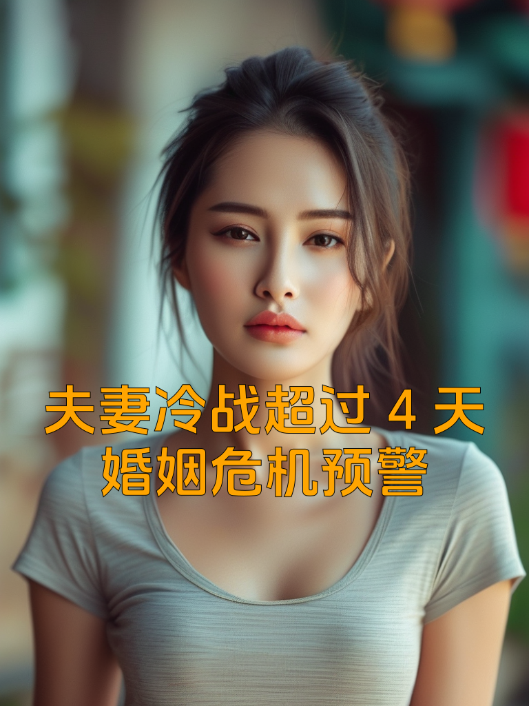 夫妻冷战超过4天，婚姻危机预警
