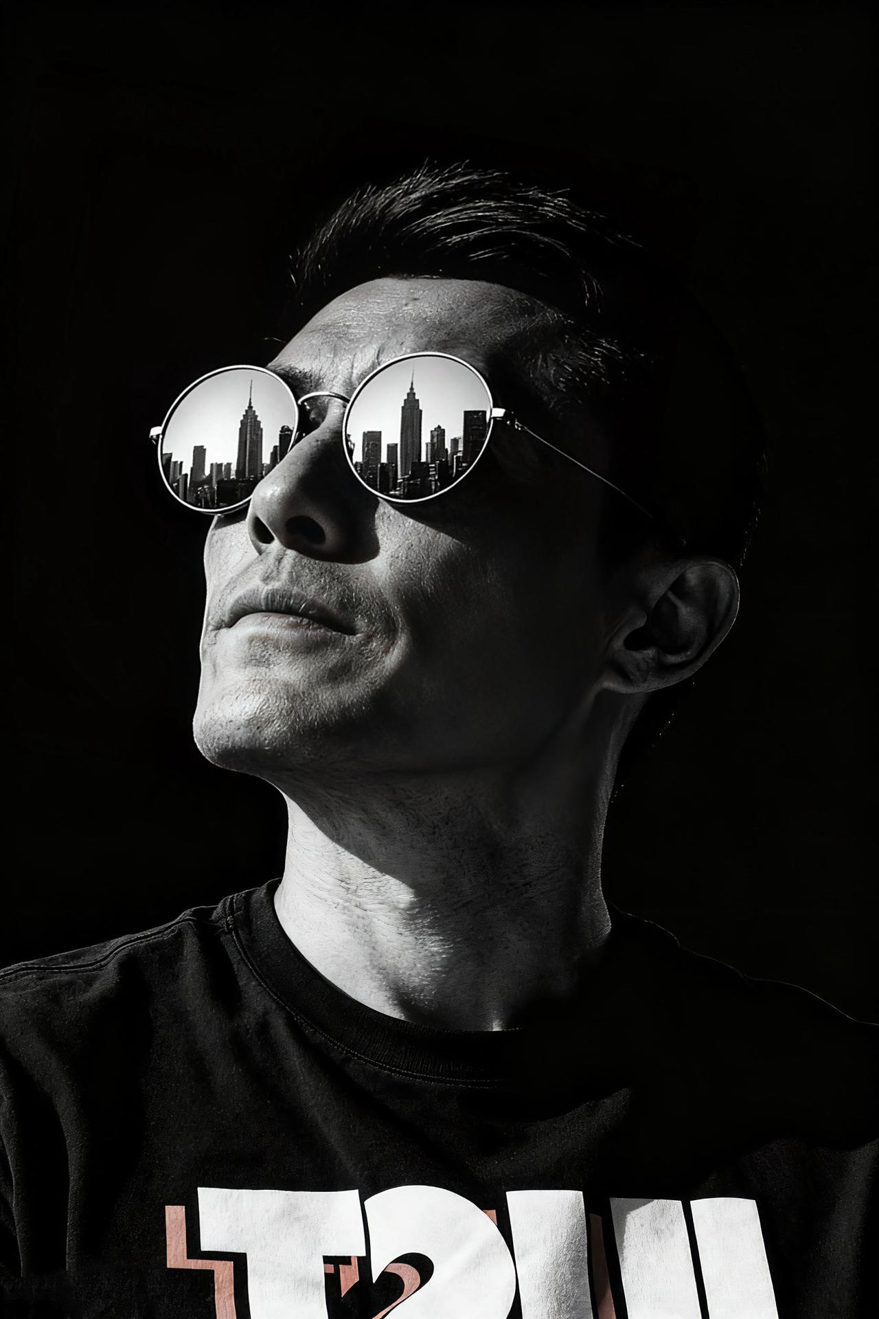 摄影暗黑系人像气质范黑白控