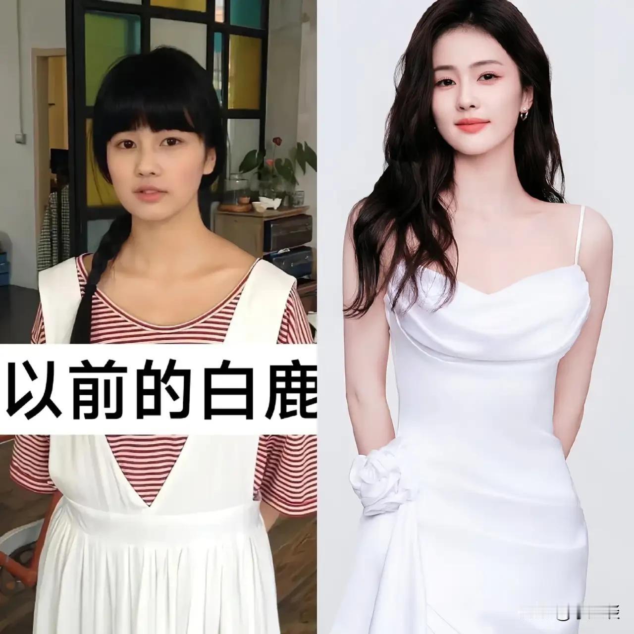 大家发现了没？白鹿她有一个非常明显的变化，不是她的皮肤变白了。而是变自信