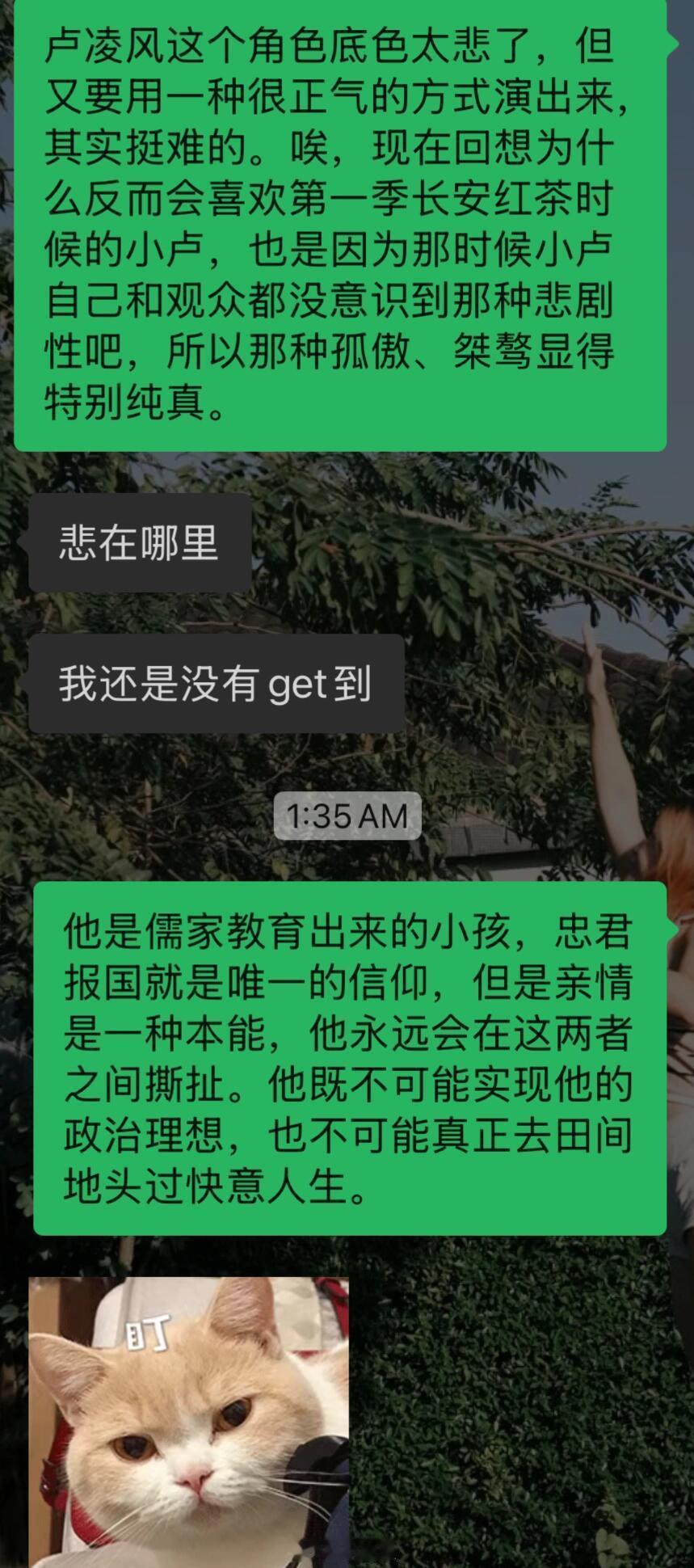 卢凌风十级学者相信一个人活过，本身就是connection哈哈哈哈，要了命了，上