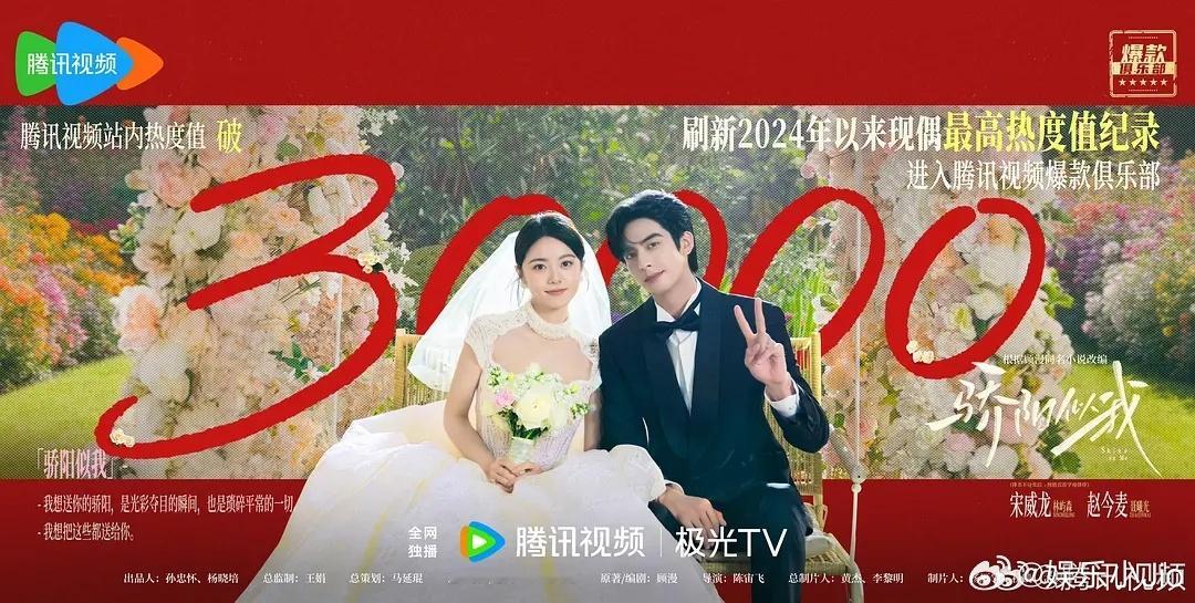 近几年腾讯出的热度破3万的剧集，没想到居然有22部而且大多都是古偶