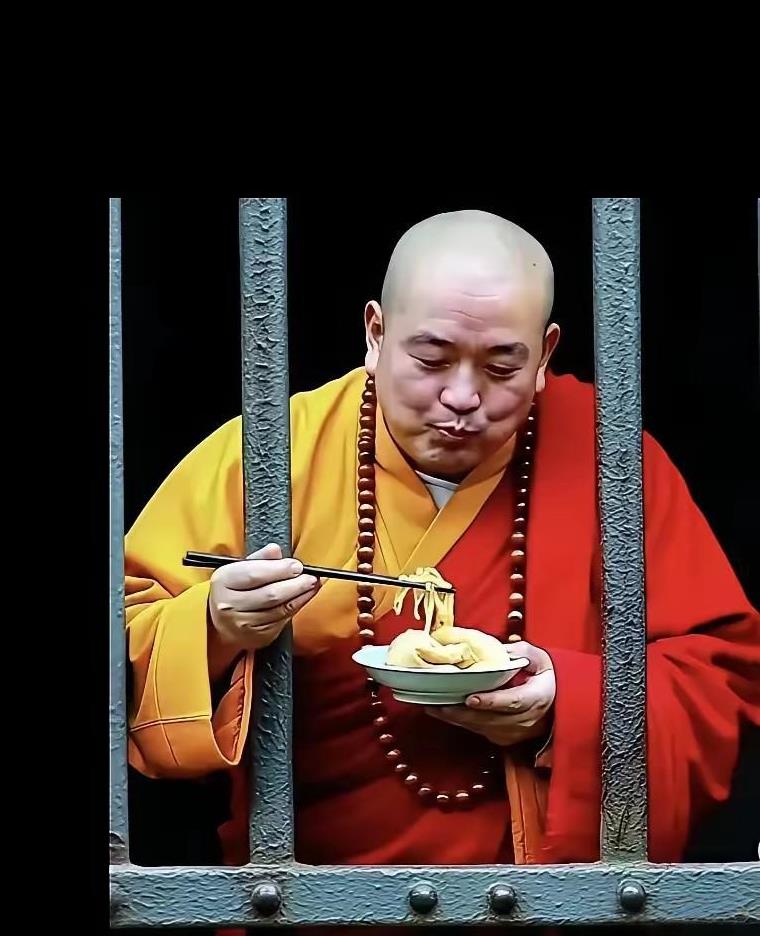 释永信在里面还会穿袈裟，吃斋饭么？不知道他在里面是不是单独住，每天还念经么？是