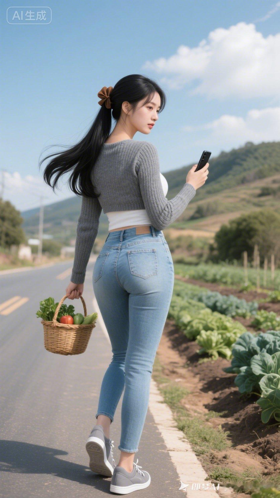 田园风穿搭，轻松漫步在乡间小路，享受自然与科技的融合。