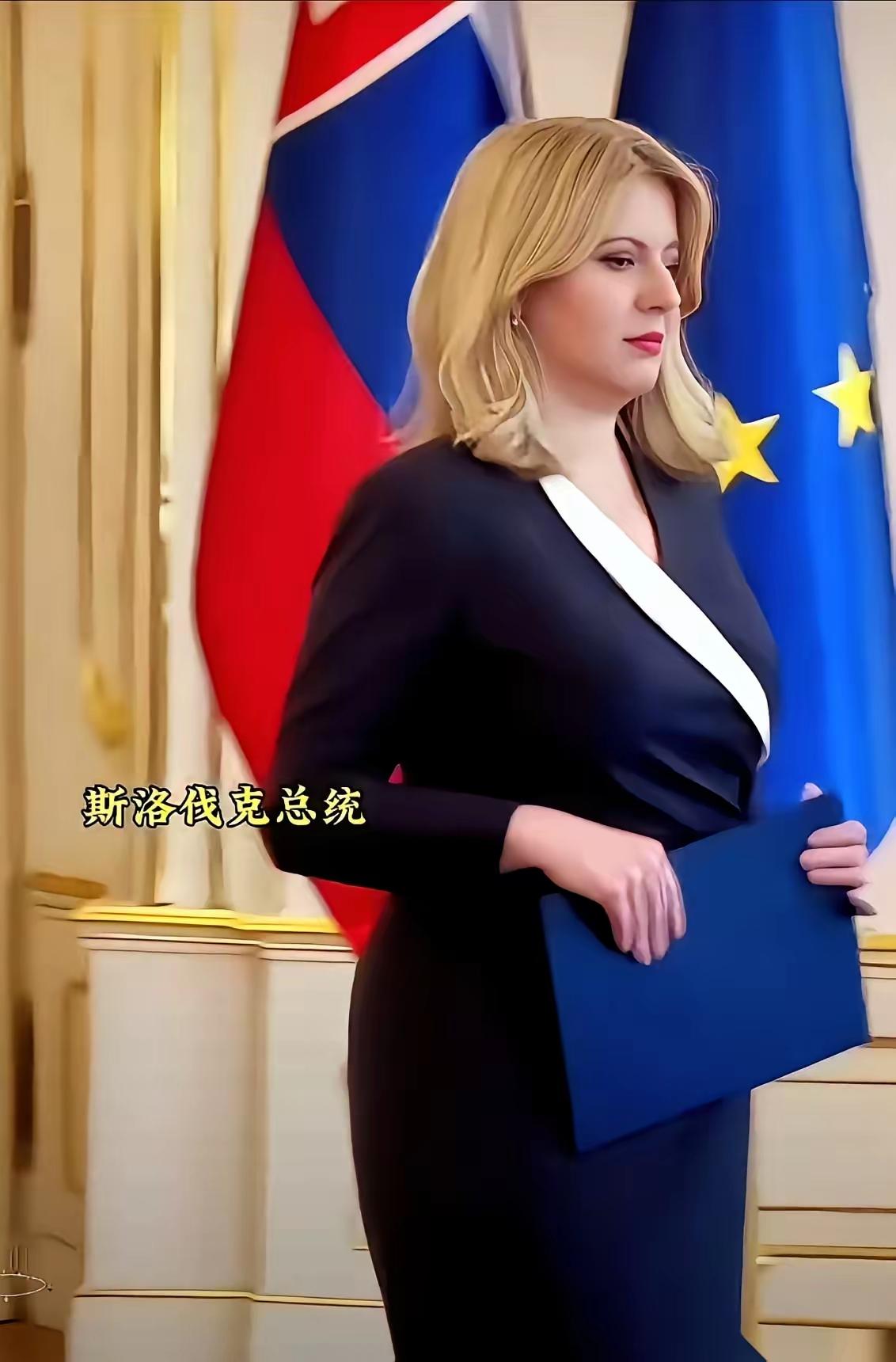 刷手机时看到斯洛伐克首位女总统的照片，网友评论区里都说她看着就“有福气”。可这张