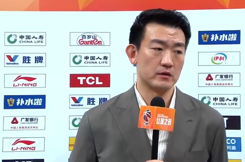 浙江广厦主场战胜北控男篮的赛后采访，主教练王博说道：“这场比赛的取胜之匙是我们打