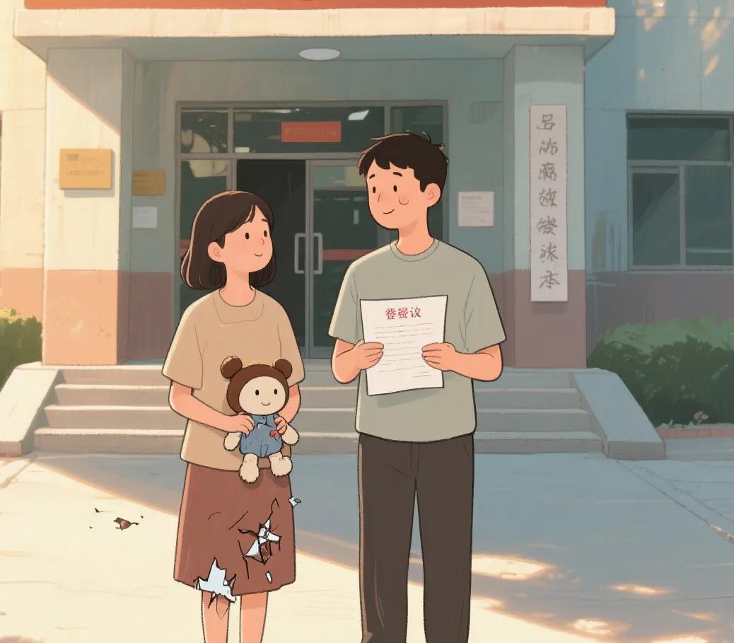 她和老公去登记离婚后，还要等一个月冷静期才算真正离婚。回来想想她不想离了，因为她