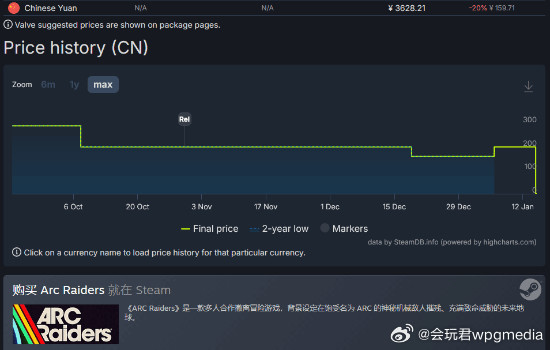 《ArcRaiders》Steam已锁国区由EmbarkStudios开发的