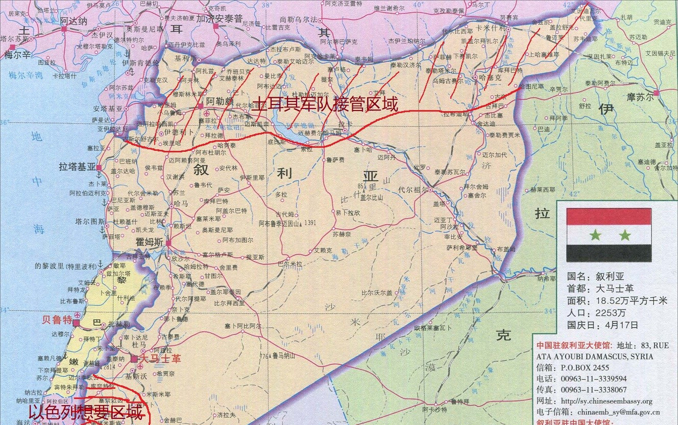 叙利亚要完领土被瓜分叙利亚这是咋了？新上台的政府，屁股
