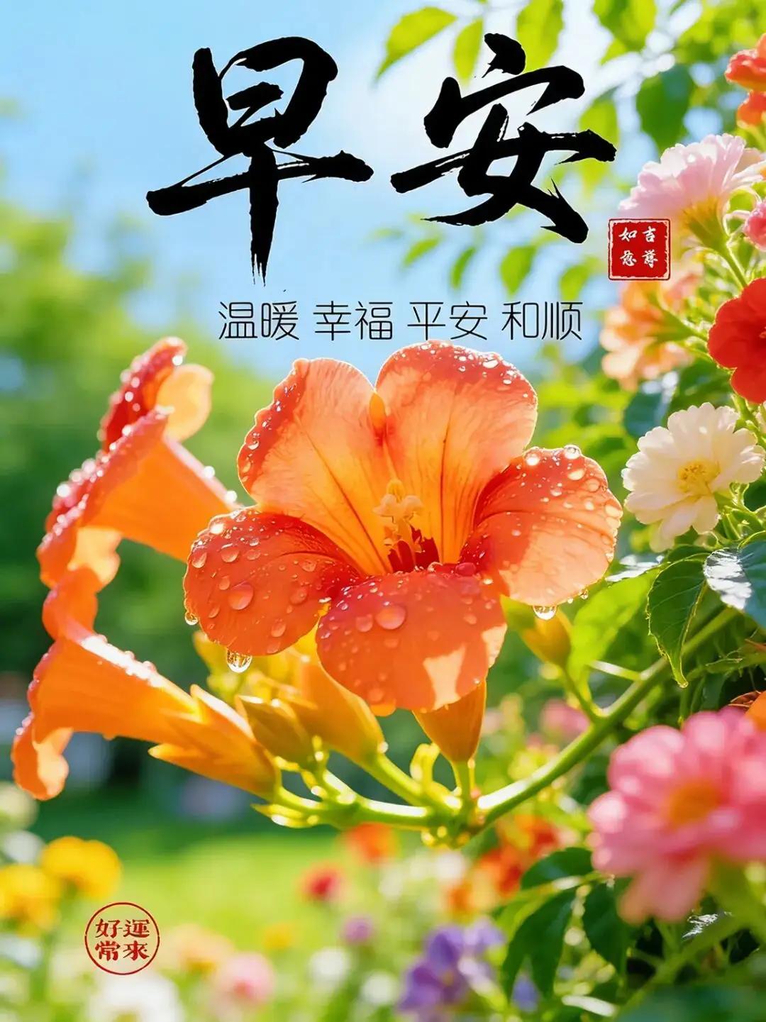 早安，愿你一天温暖幸福！每日祝福早安治愈系早安语