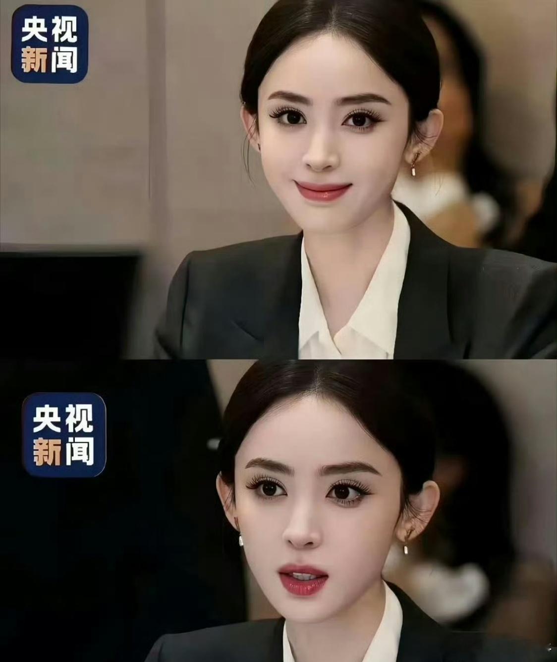 都是央视镜头迪丽热巴没抗住
