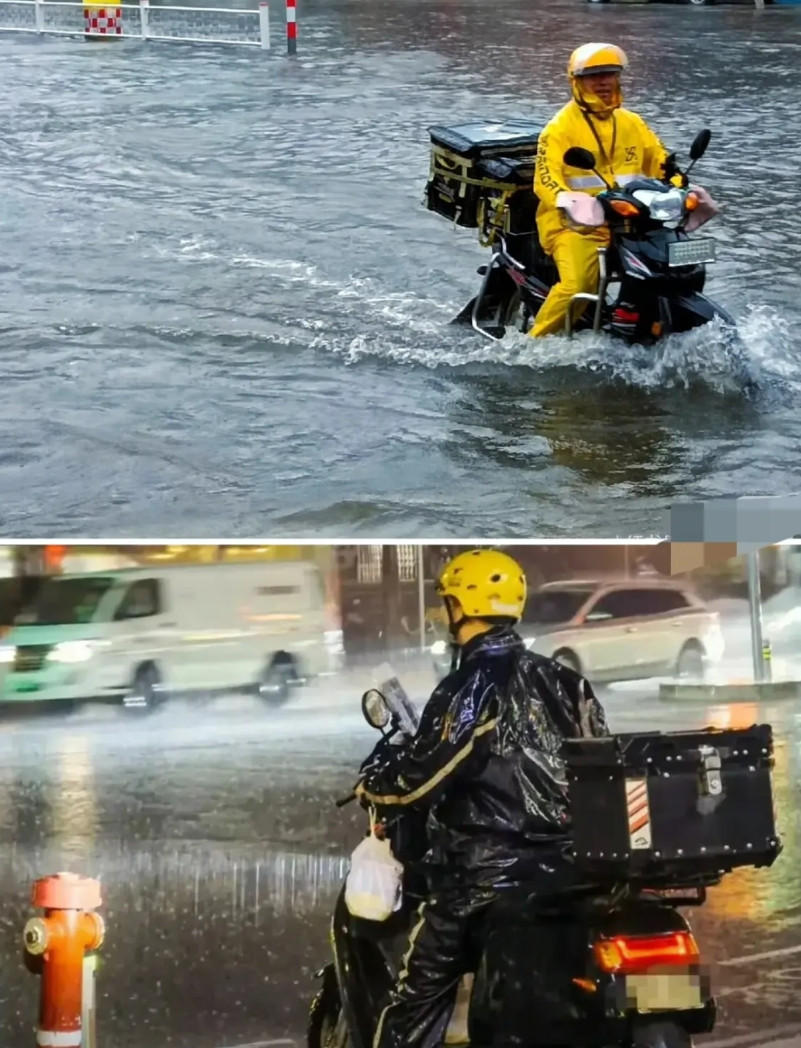 济南暴雨里，那个迟到五分钟的外卖小哥，当面道了歉还是被差评，平台直接扣光他全天收