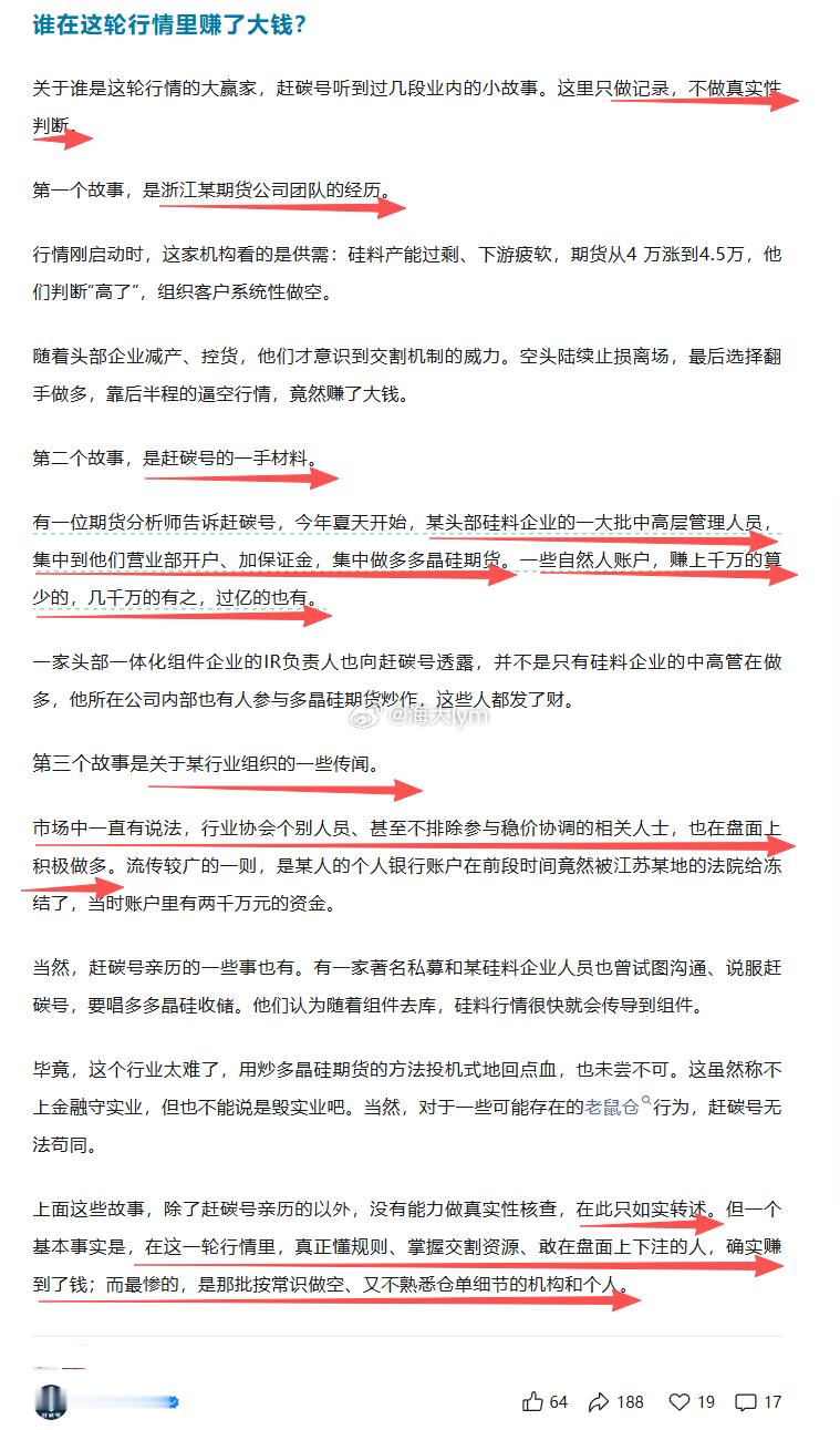 多晶硅的故事（来源：赶碳号科技）多晶硅期货