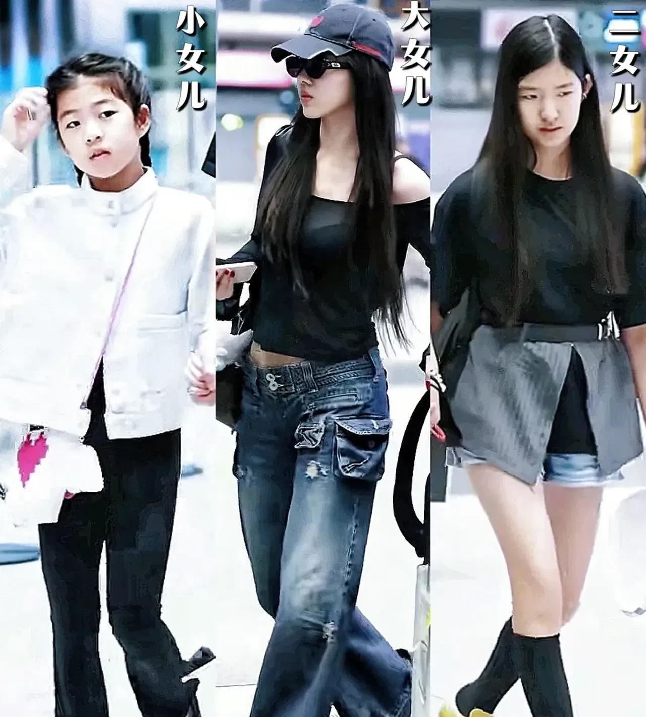 汪峰三个女儿三个妈，还是大女儿小苹果最漂亮，举手投足之间有模特范儿，还是葛荟婕的