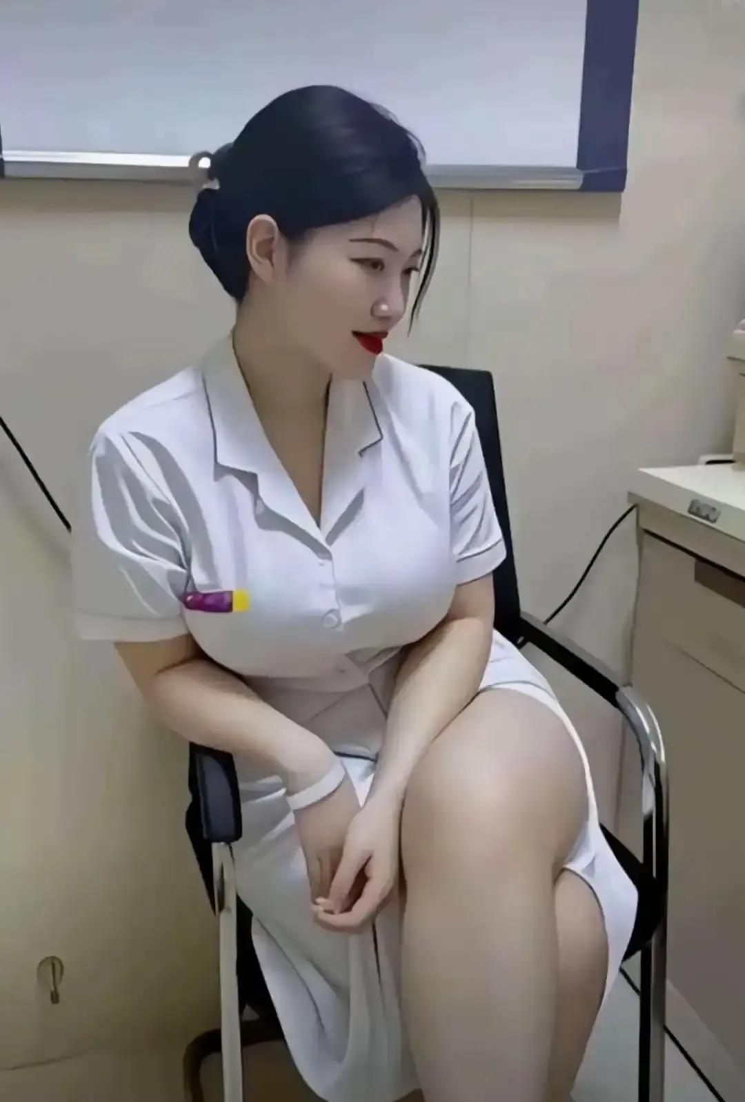 老公做彩超非挤门诊二室，我跟着进去，一眼看见穿白大褂的小姑娘，腰身勒得比健身裤还