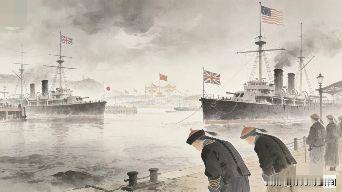 真叫人瞠目结舌！人家军舰开到家门口，炮口都快怼到脸上了，第一反应居然是：快，翻