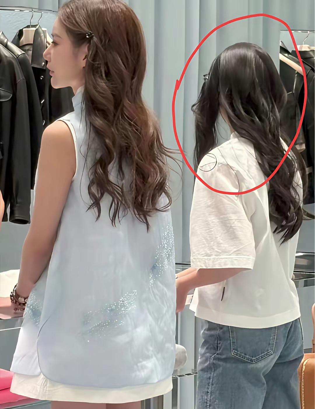 马筱梅最让人羡慕的应该是这发量了吧，看起来氛围感很强。明明小玥儿就是发量王者了，