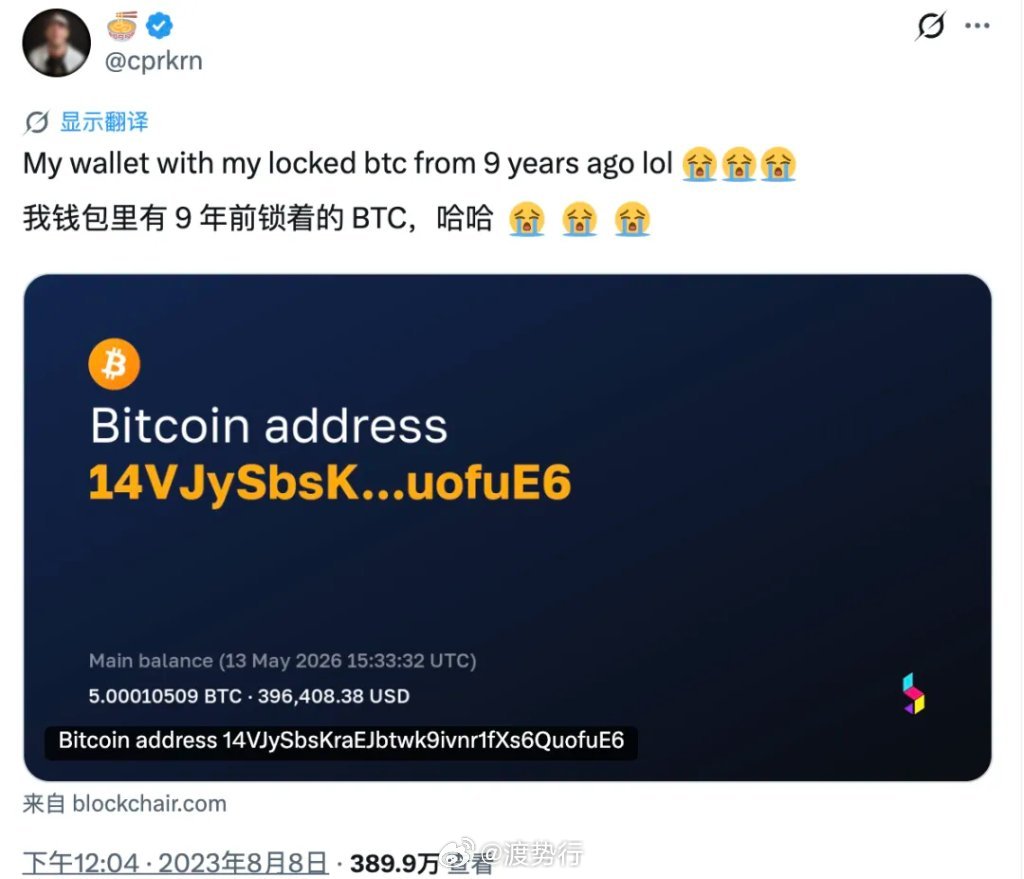 🔥【不到24小时斩获千万围观：AI帮我找回了“遗忘”12年的5枚比特币！】