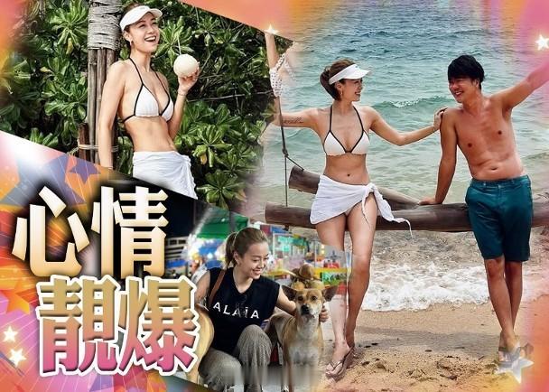 【On.cc】黃心穎比堅尼好「峰」光　與泥鯭海邊甜蜜對視藝人黃心穎於2023年和