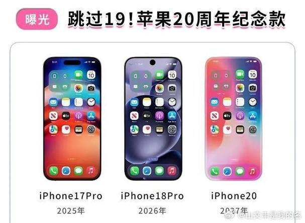 苹果或将跳过iPhone19苹果或将再次跳过数字“9”，为iPhone二十周年