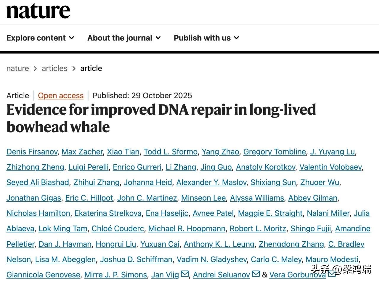 2025年10月29日,美国罗切斯特大学和美国阿尔伯特·爱因斯坦医学院