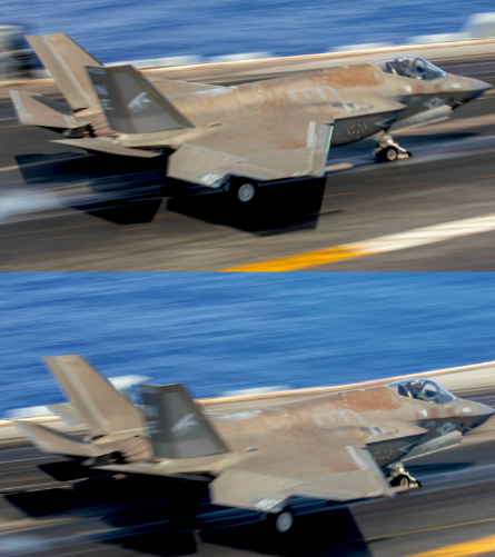 美军F-35C舰载机坠机，早有“预料”：锈迹斑斑，堪比掉入“粪坑”。当地时间20