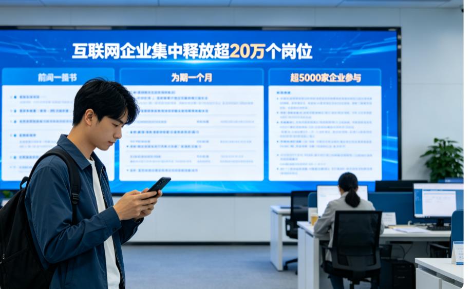 超20万个岗位砸过来！互联网大厂集体开启招人模式，找工作的朋友有福了最近刷到