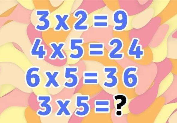 这些乘法算式里藏着神奇规律！看，“3×2=9”“4×5=24”“6×5