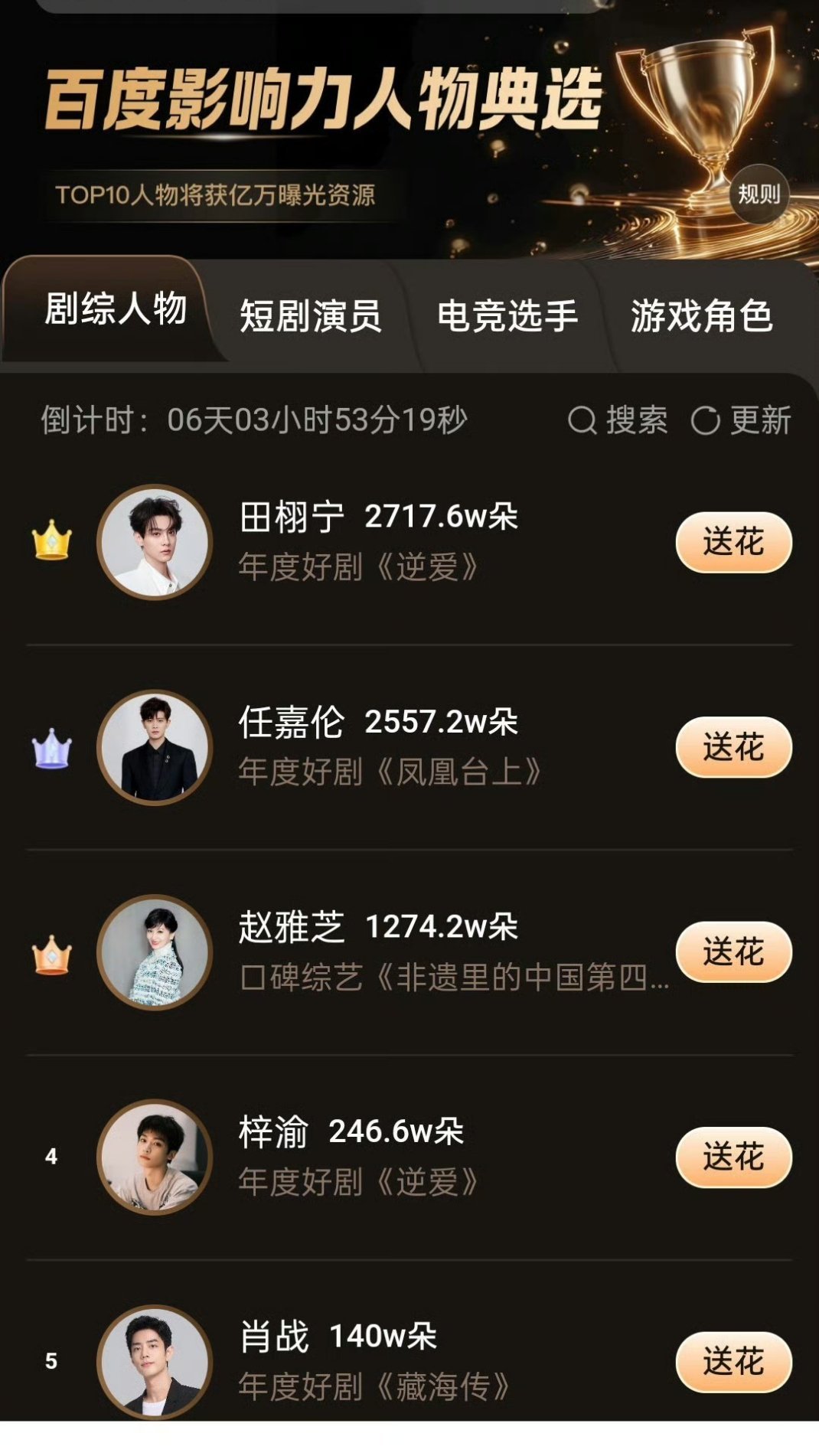 百度送花能不能管管前几个水货了