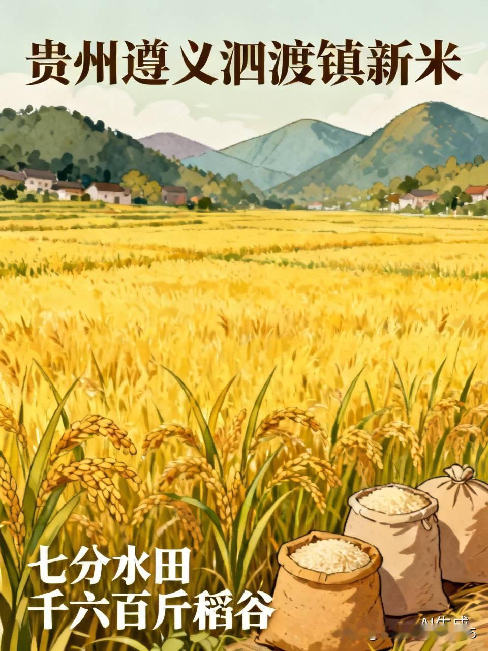 我着实吃惊，七分水田足足收了一千六百斤稻谷，这是贵州遵义泗渡镇一位老农亲口告诉我