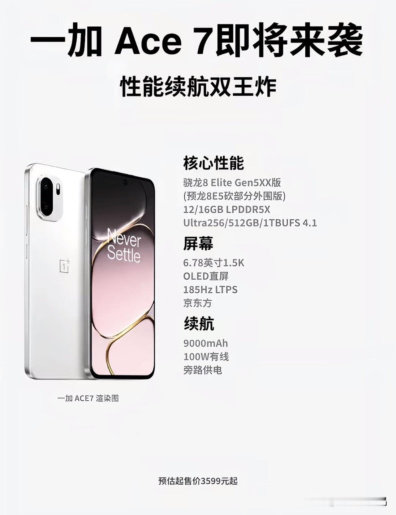 一加Ace7爆料出炉！9000mAh大电池+主动风扇，性能续航双王炸一加Ac