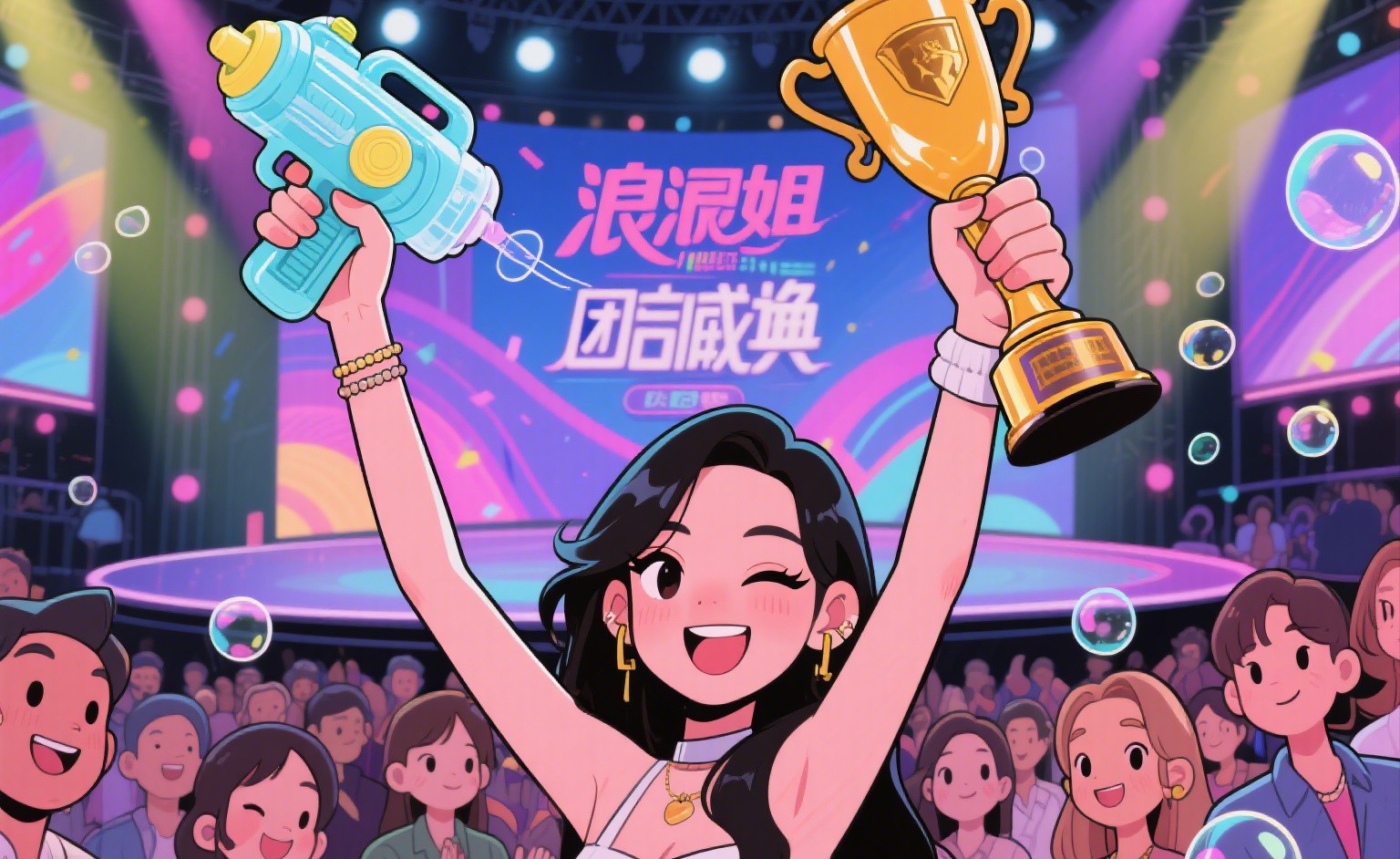 浪姐奖杯太敷衍了。浪姐成团夜本来是姐姐们的高光时刻，没想到被奖