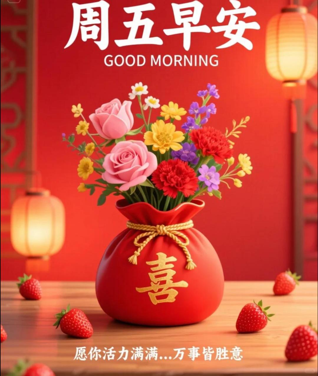 ☀️晨光轻洒，新章开启，在这全新的一天里，愿你喜乐常伴，🎈平安顺遂，腊月多福多