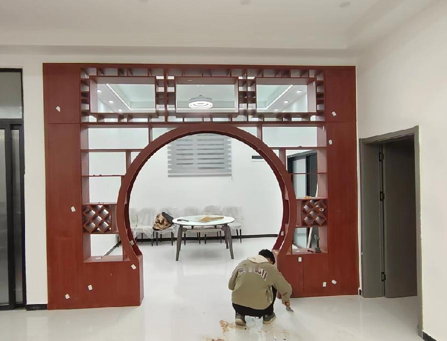 现代化装修非要来个中式月亮门，看看这搭吗？