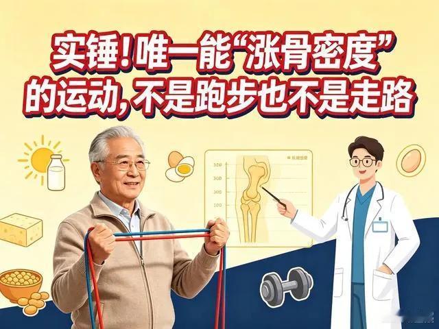唯一能“涨骨密度”的运动，不是跑步也不是走路很多中老年人觉得多走路、多跑步，