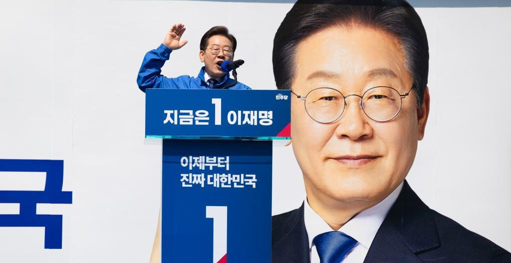 李在明对华示好引关注韩国大选战况正酣，李在明突然在全球直播中向中