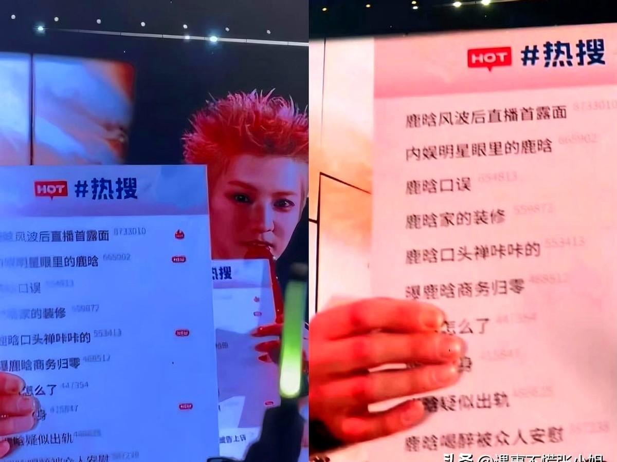 鹿晗这招太高了，他没回应自己跟司晓迪的事，他直接站在音乐节的舞台上举着“与我无