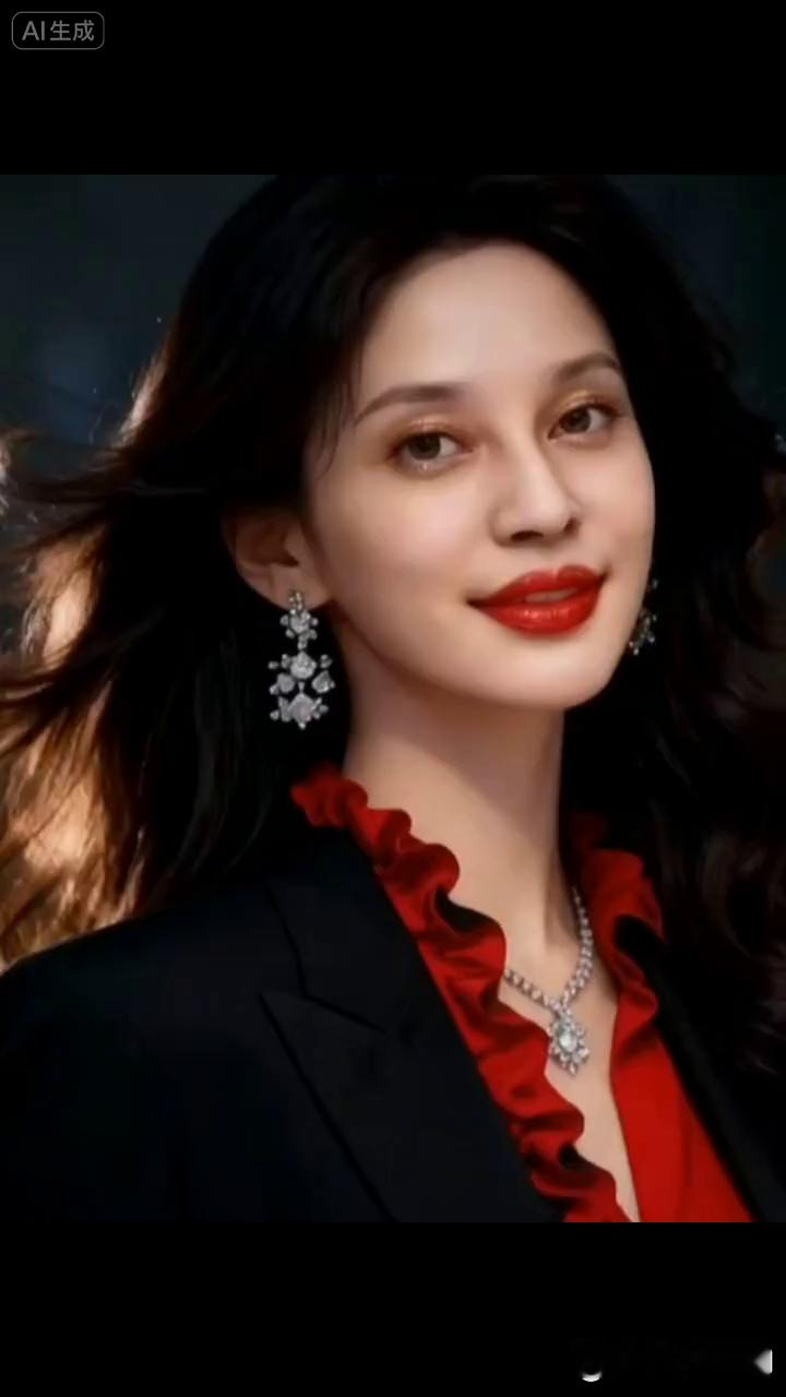 优雅红唇，时尚女郎，尽显魅力！