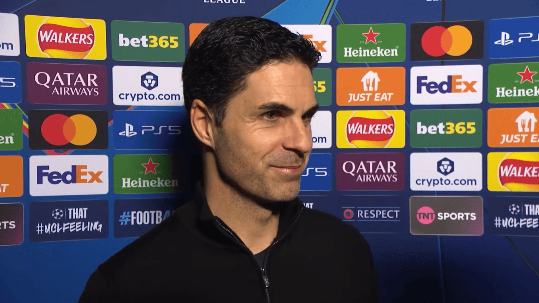 阿尔特塔: 欧冠取得八连胜非常困难;我们很想念哈弗茨归来