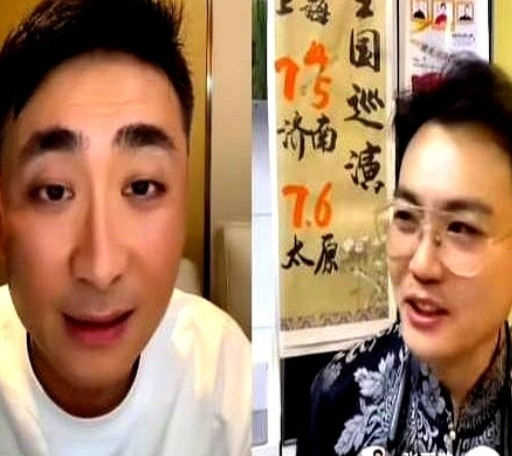 德云社的相声演员果然人均喜剧人DNA！昨晚郭晓小和玉浩连麦直播时，玉浩突然甩