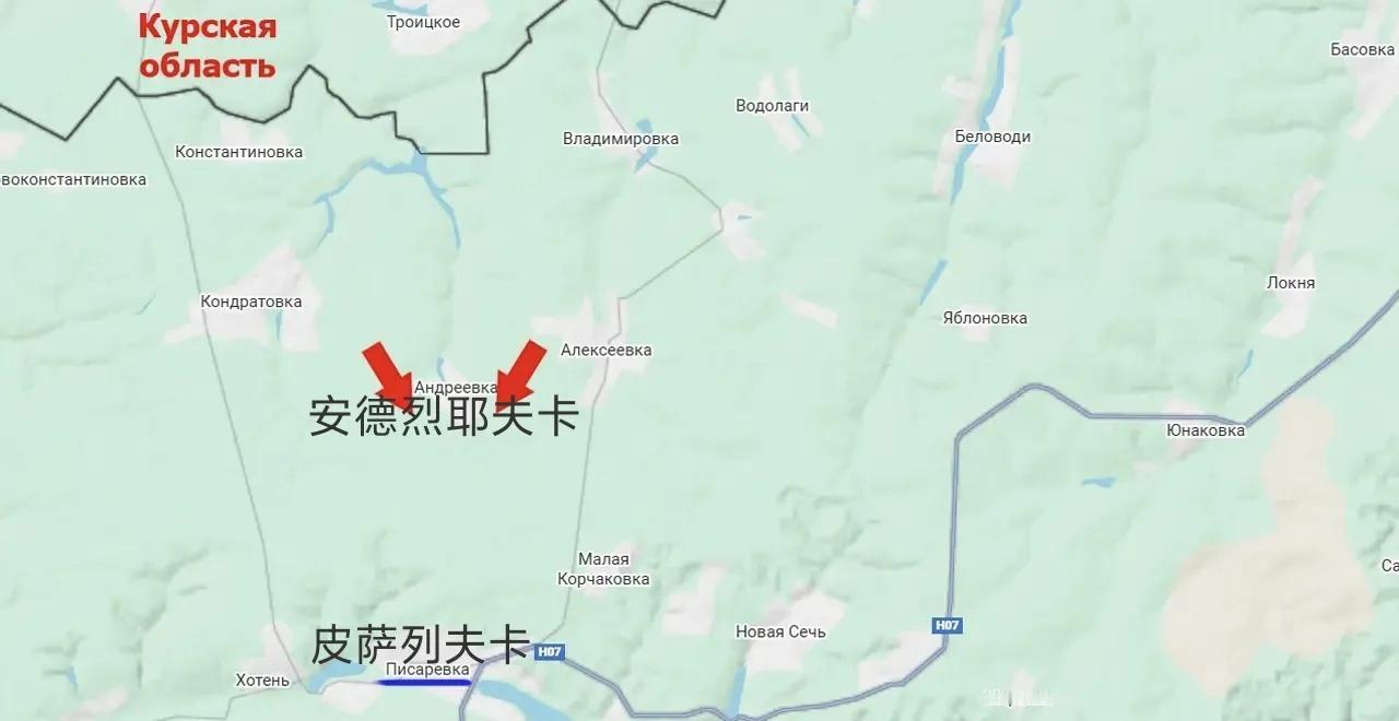 沉寂已久的苏梅战线睡醒了，今天俄军从两个方向打击了锡尼亚克河一带的乌军阵地，攻入