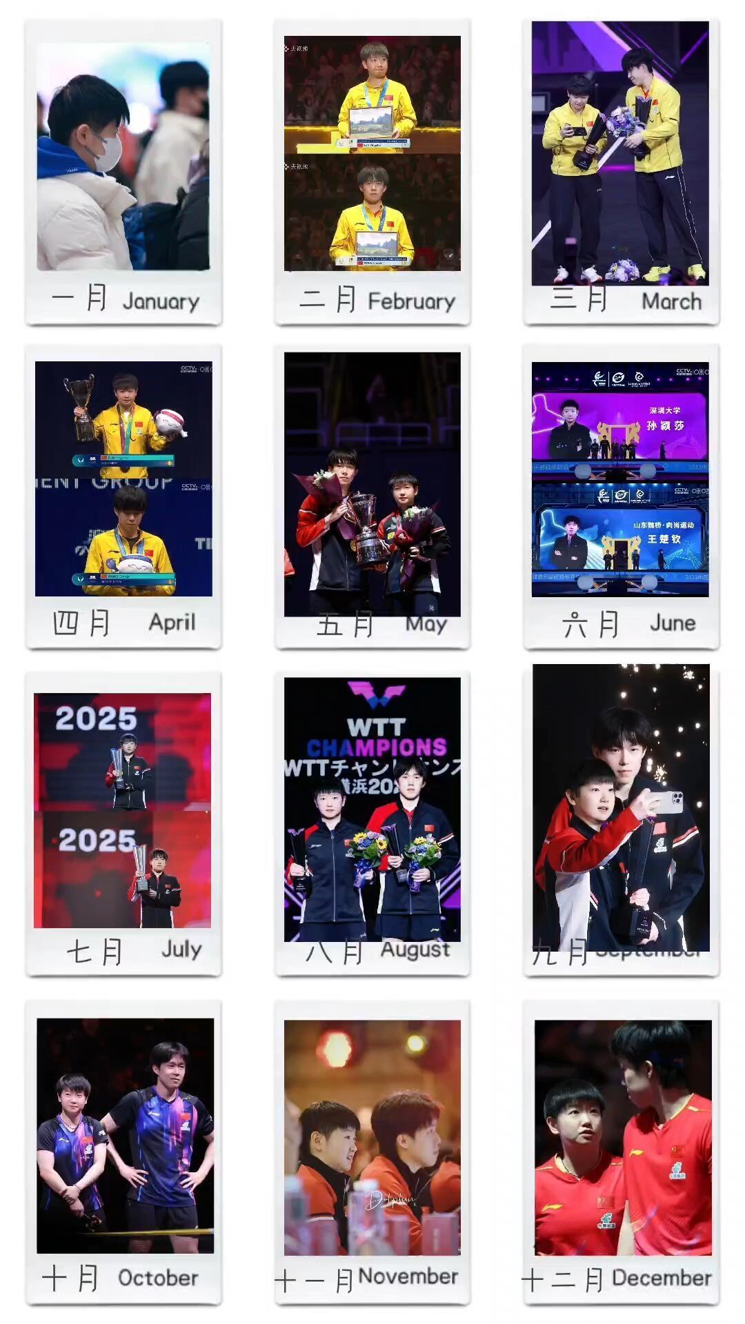 明年又会是怎么样的两人，继续并肩作战，期待第十年，乒乓球之路彼此陪伴和鼓励！国