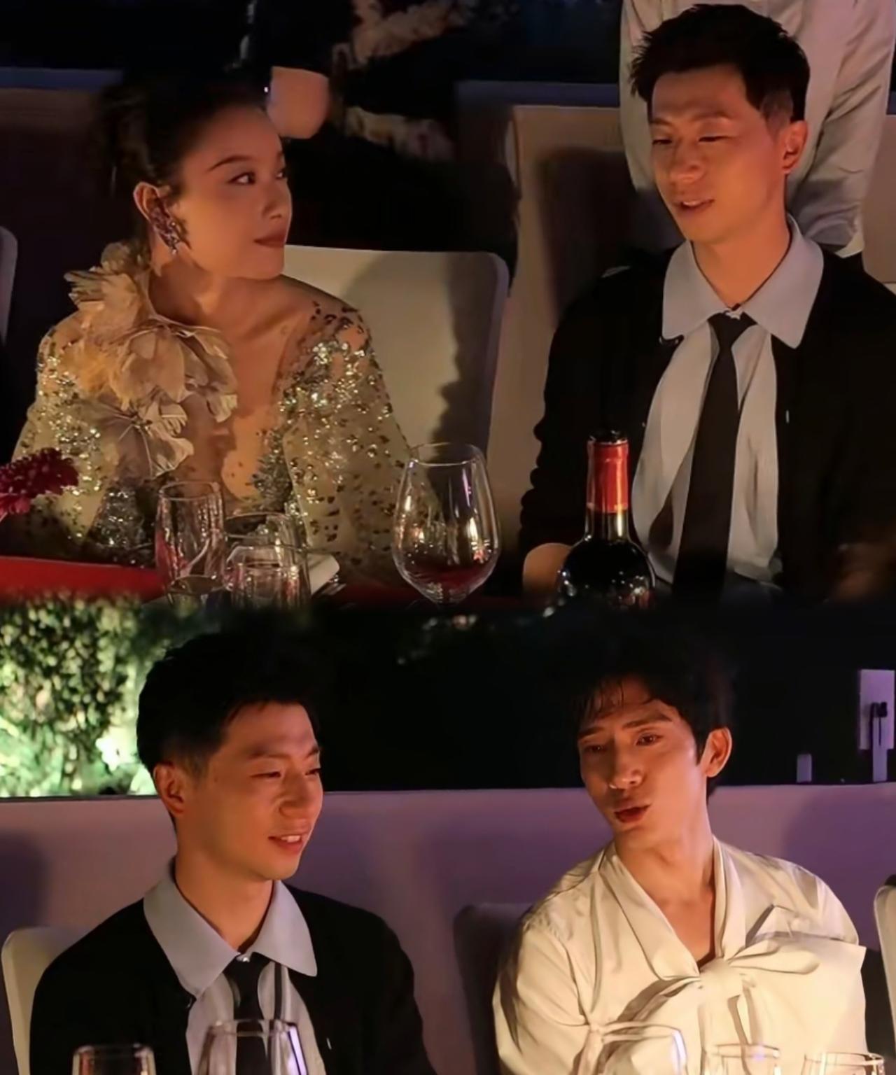 马龙这形象气质真是绝了！儒雅矜贵，文质彬彬，坐在倪妮和井柏然两位演艺明星中间，